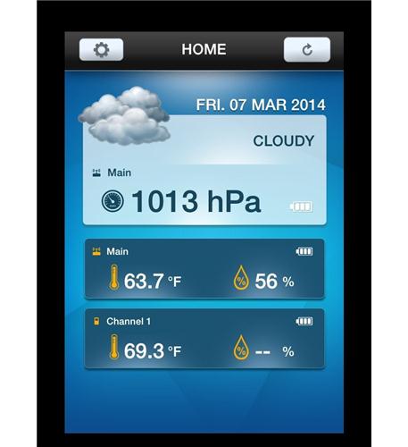 Oregon Scientific EMR211X Weather@Home Bluetooth Thermometer