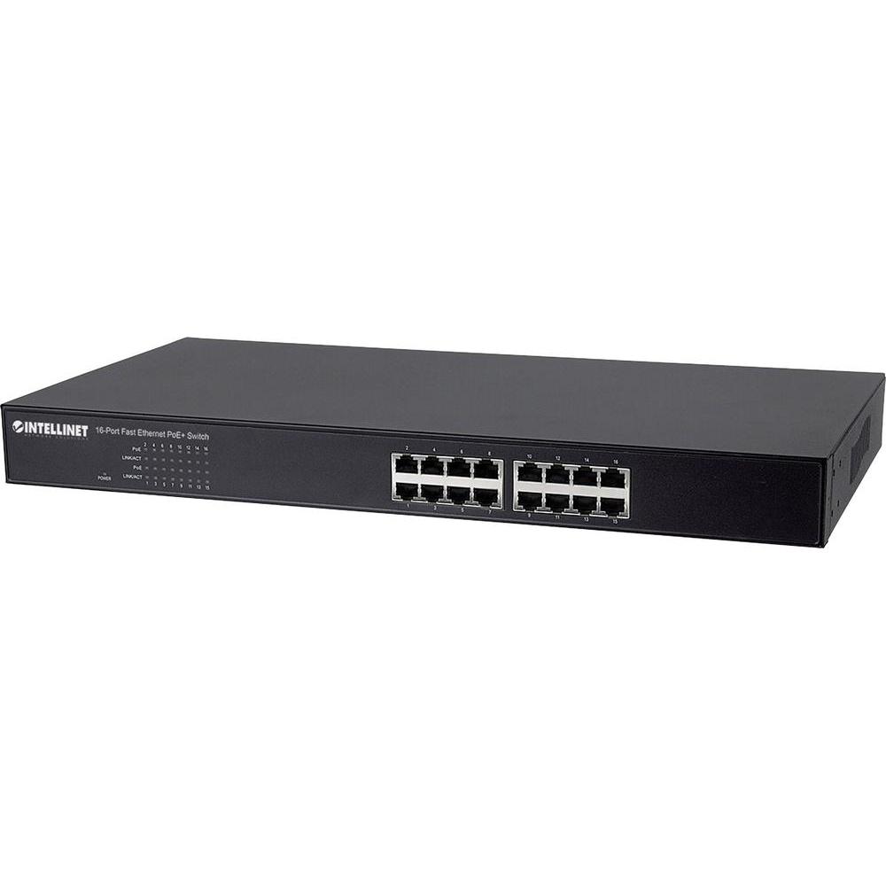 Intellinet Network 560764 8-Port Fast Ethernet PoE+ Switch